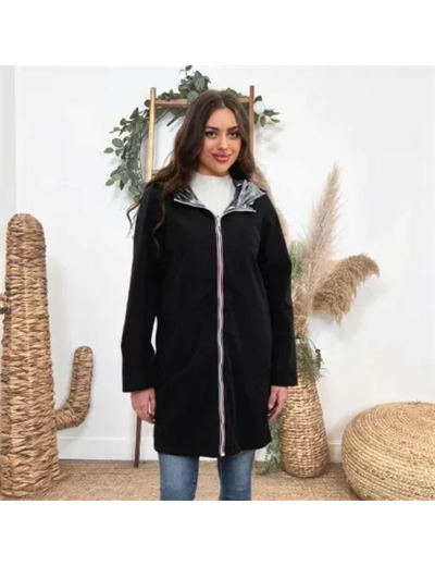 K029- Imper réversible (T36-T42) (noir)