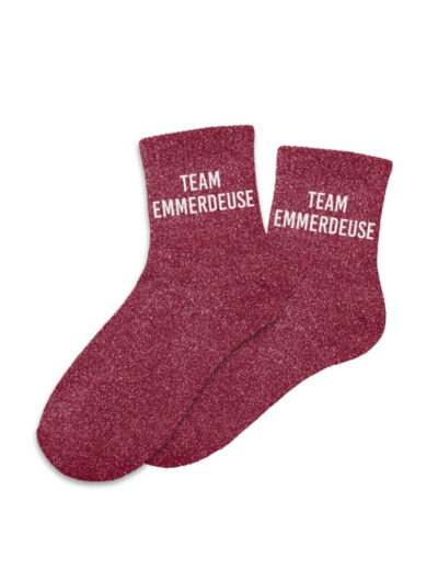STC Chaussettes paillettes team emmerdeuse