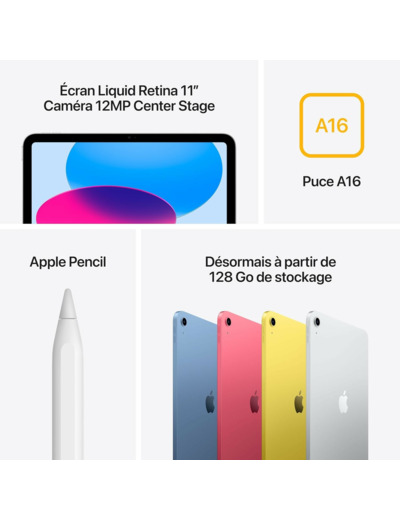 APPLE iPad 11ème génération (2025) Puce A16 - Neuf