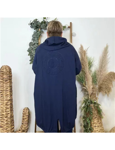 K686- Gilet Sweat 83 "Jolies Formes" (marine)