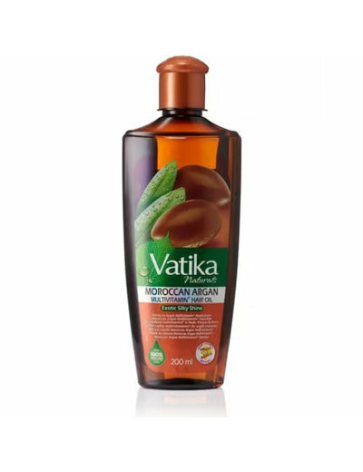 Vatika - Huile Capillaire Enrichie à l’Argan – 200 ml