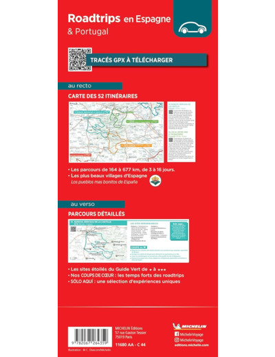 CARTE NATIONALE ROADTRIPS EN ESPAGNE & PORTUGAL