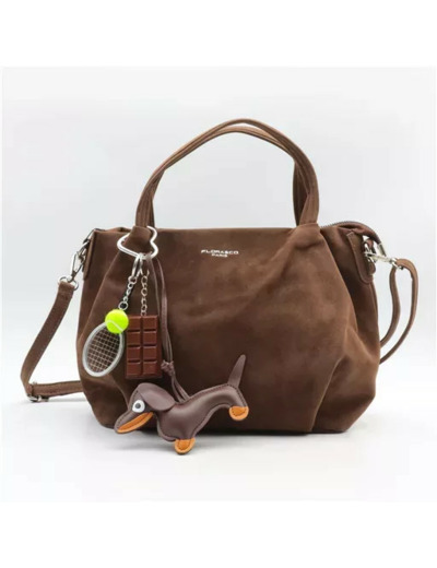 P386- Sac bourse & Bijou de sac (marron)