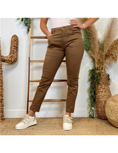 M979- Jean 7/8ème Voggo (T36-T44) (camel)