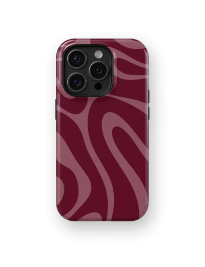 Bordeaux Groove | Coque de téléphone 3D 2en1 Ultra-résistante