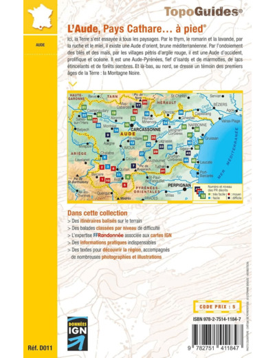 L'AUDE PAYS CATHARE... A PIED - REF. D011