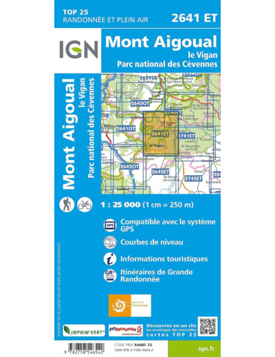 2641ET MONT AIGOUAL LE VIGAN PN DES CEVENNES