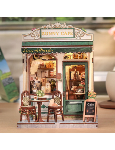 Sunny Cafe - Maquette Booknook Serre-livre