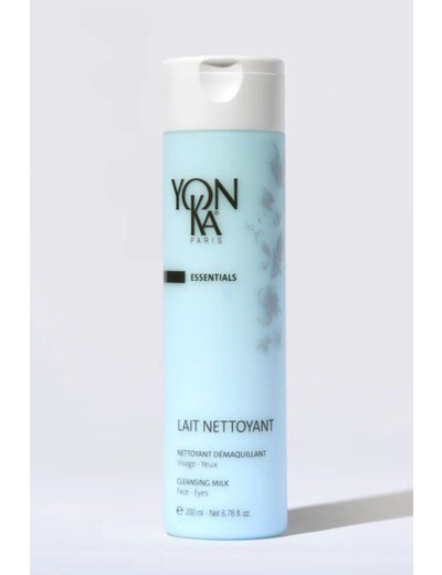 Lait Nettoyant Yonka 200ml - Visage, Yeux & Lèvres - Démaquille, Nettoie et Apaise