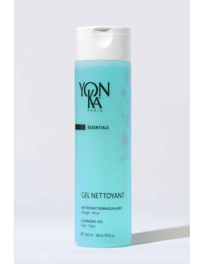 Gel Nettoyant Moussant Yonka 200ml - Visage, Yeux & Lèvres - Démaquille, Nettoie et Purifie