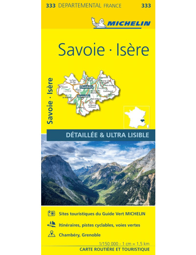 CARTE DEPARTEMENTALE ISERE, SAVOIE