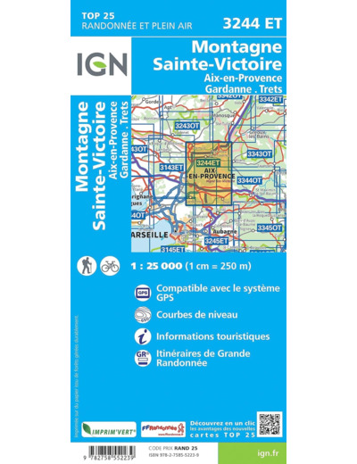 3244ET MONTAGNE SAINTE VICTOIRE AIX EN PROVENCE GARDANNE TRETS