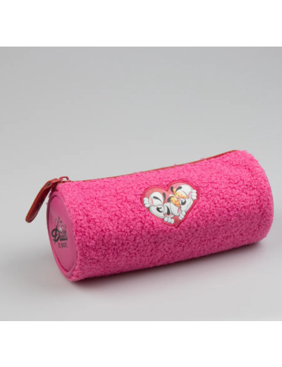 DIDDL Trousse peluche rose