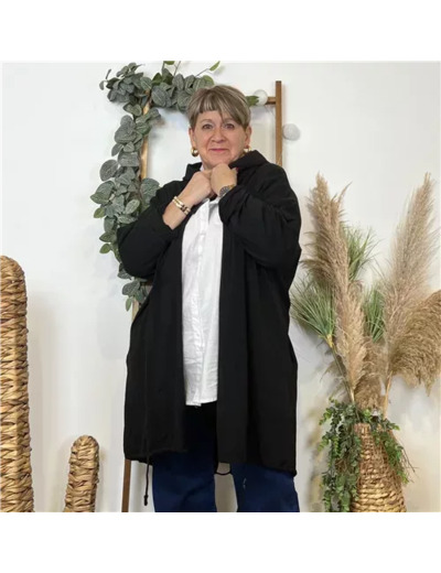K686- Gilet Sweat 83 "Jolies Formes" (noir)