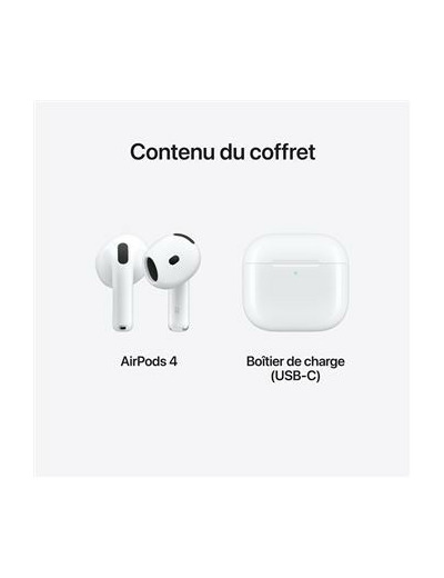 APPLE AirPods 4 Lightning (écouteurs 4ᵉ gen) - Neuf