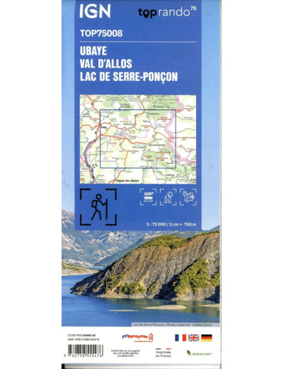 TOP75008 UBAYE VAL D'ALLOS LAC DE SERRE-PONCON