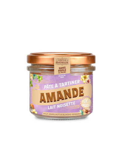 Pâte à tartiner lait noisette amande 100g