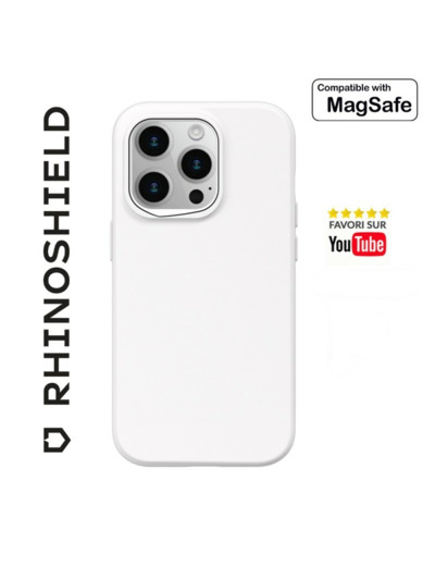 RHINOSHIELD COQUE SOLIDSUIT BLANC CLASSIC COMPATIBLE MAGSAFE POUR APPLE IPHONE 14 PRO MAX