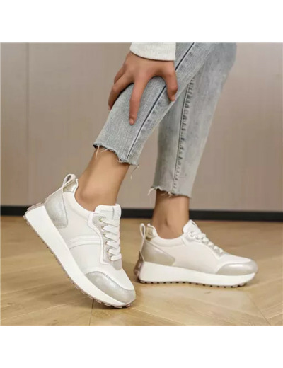 R412- Sneakers Moow "Grande Pointure" (T40-T43) (doré)