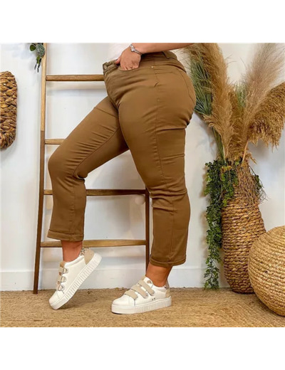 N010- Jean 7/8ème Voggo (T42-T50) (taupe)