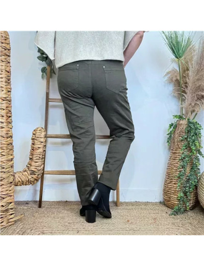 P170- Jean Slim Voggo T42-T50 (kaki)