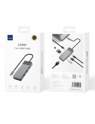 WIWU HUB USB-C 7 en 1 multifonction