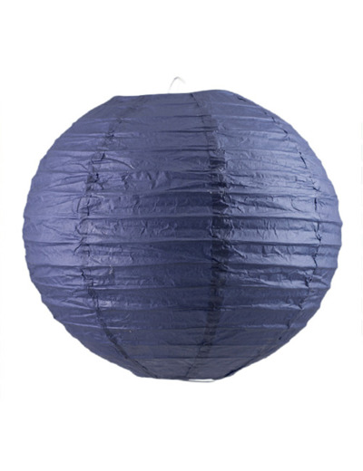 Lampion en papier de soir de 20 cm de diametre Bleu marine