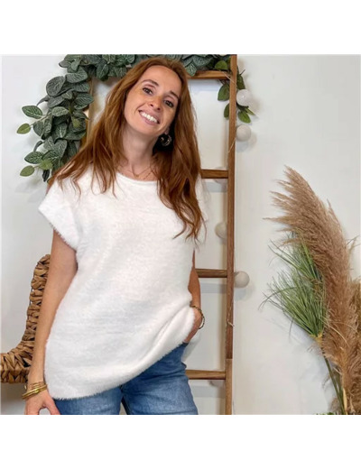 K117- Pull « Pilou Pilou » (Tu) 🇮🇹 (ecru)