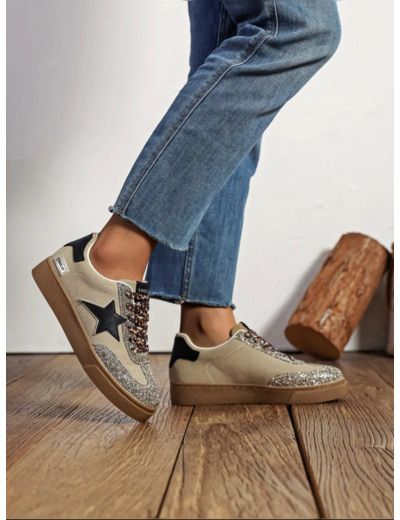 Basket femme beige - Nour - Findlay