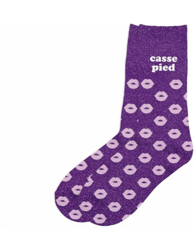 STC - Paire DE Chaussettes Paillettes Casse-Pied Femme