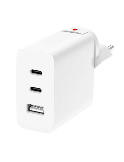 MYWAY CHARGEUR SECTEUR MONDE EU/US/UK/AUS 2 USB-C USB-A
