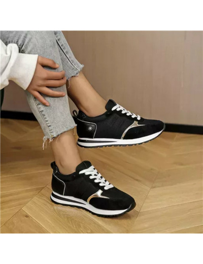 R402- Sneakers Moow tricolore (T36-T41) (noir)