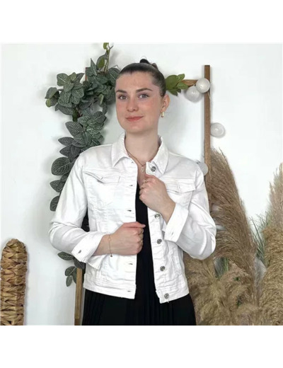 K270- Veste Jean Voggo (T36-T44) (blanc)