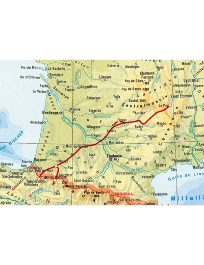 CHEMIN DE ST JACQUES FRANCE (FR) GPS VIA PODIENSIS PUY EN VELAY PYR