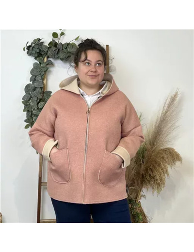 K556- Veste demi-saison (Tu) 🇮🇹 (rose pâle)