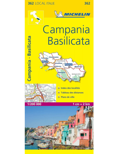 CARTE DEPARTEMENTALE CAMPANIA, BASILICATA