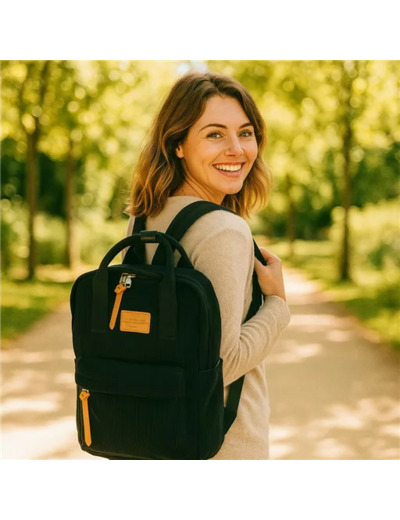P399- Sac à dos "Velour" Flora & Co (noir)