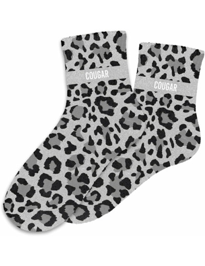 Chaussettes paillettes cougar