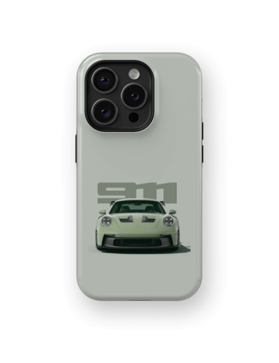 Bland Green Porsche | Coque de téléphone 3D 2en1 Ultra-résistante