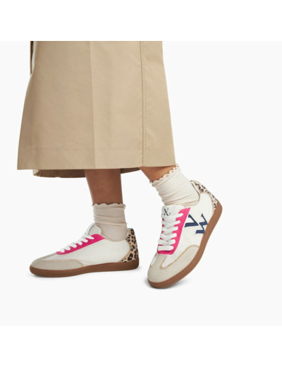 Baskets monogramme multicolores à semelle rétro - Charlize - Vanessa Wu