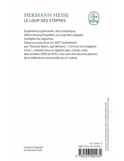 LE LOUP DES STEPPES