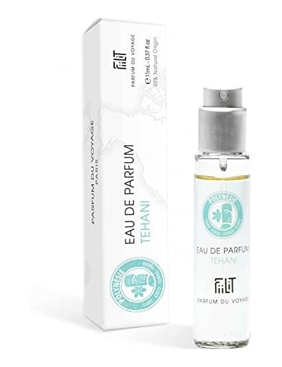 Eau de Parfum TEHANI POLYNÉSIE 11 mL - FiiLiT Parfum du Voyage - Mixte - Spray rechargeable - Tiaré Vanille Coco Ylang Floral Oriental