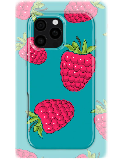 Raspberry Sketch | Coque de téléphone 3D 2en1 Ultra-résistante