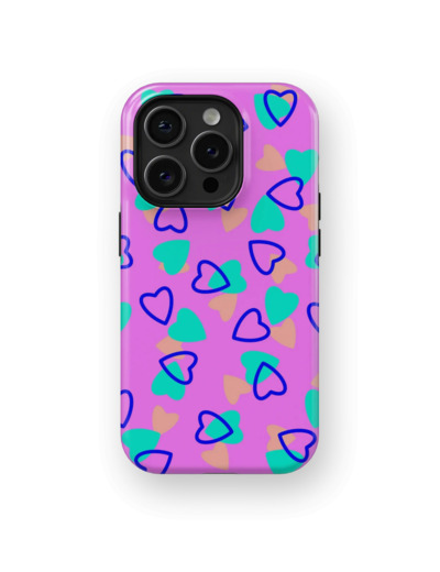 Colorful Love | Coque de téléphone 3D 2en1 Ultra-résistante