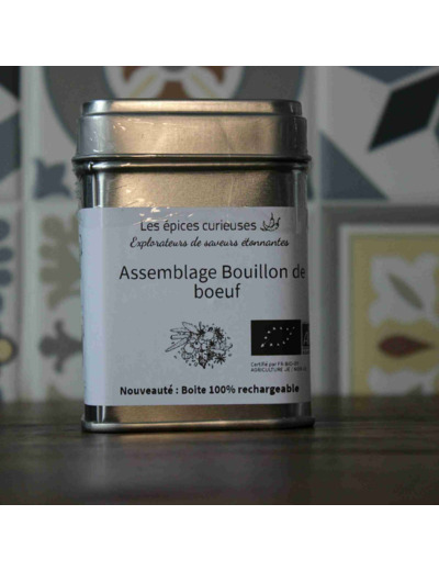 Assemblage Bouillon de bœuf  - 40G - Boite métal