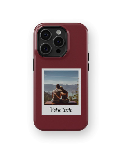 Polaroid Moments - Dark Red | Coque de téléphone 3D 2en1 Ultra-résistante
