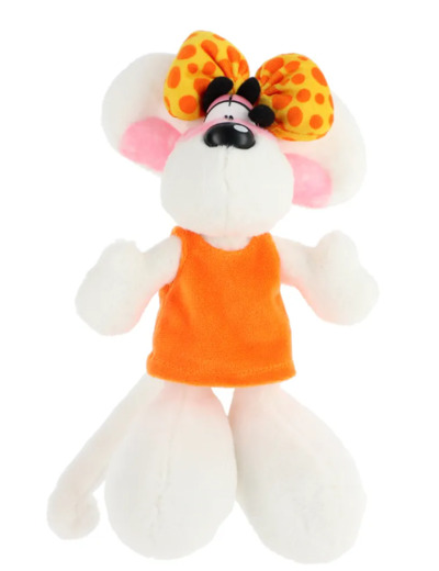 Peluche Diddlina en robe orange 20cm