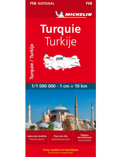 CARTE NATIONALE TURQUIE / TURKIJE