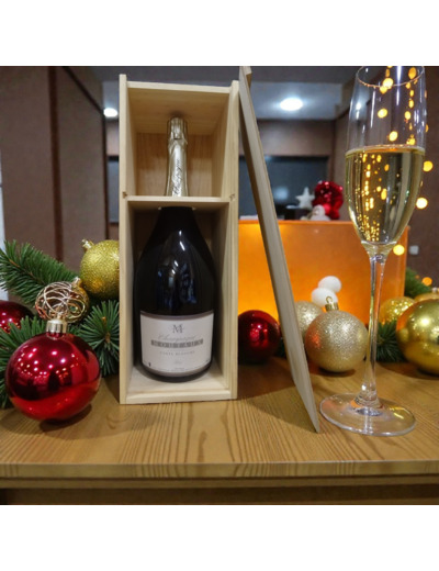 Jéroboam Champagne Carte Blanche – Moutaux- Coffret Bois