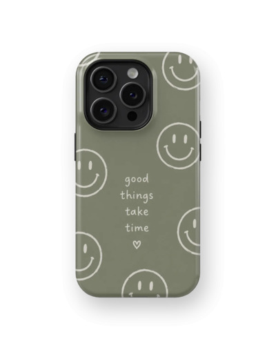 Smiley Vert | Coque de téléphone 3D 2en1 Ultra-résistante